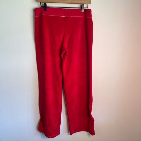 Natori Josie red velour lounge pants size medium - Picture 5 of 6